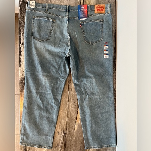 Levi's 541 Big & Tall 52x32 Athletic Taper Fit Jeans Denim Light Wash Plus Size - Picture 7 of 16